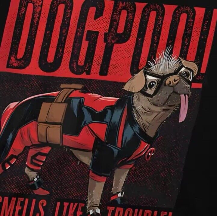 Dogpool Deadpool Short Sleeve Black Men's / Women's Medium T Shirt Uk Seller - SOScollectible