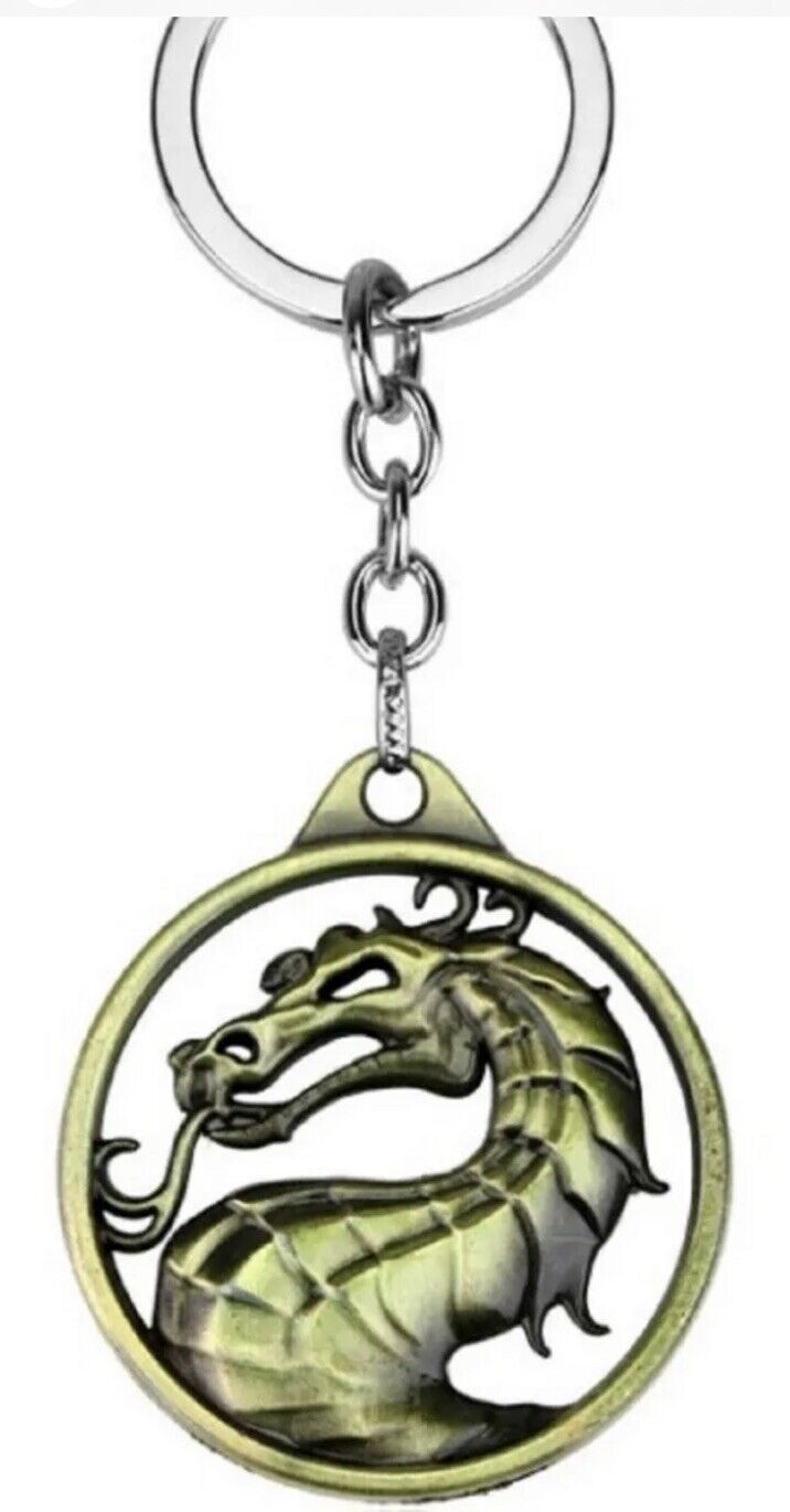 Dragon Keychain Game Mortal Kombat Key Ring Metal Key CHAIN Ps5 Xbox Fight 🇬🇧 - SOScollectible