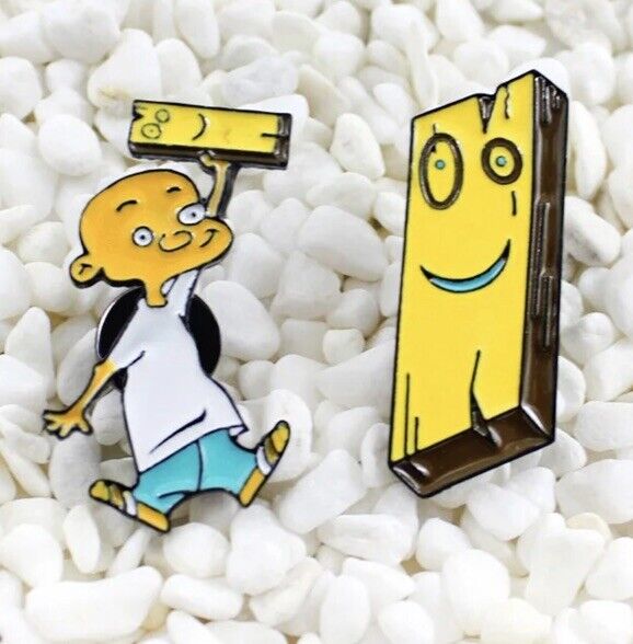 Ed Edd N Eddy Pin ‘ jonny and plank 2 X Pin Badges Rare Cartoon Anime Gift 🇬🇧 - SOScollectible