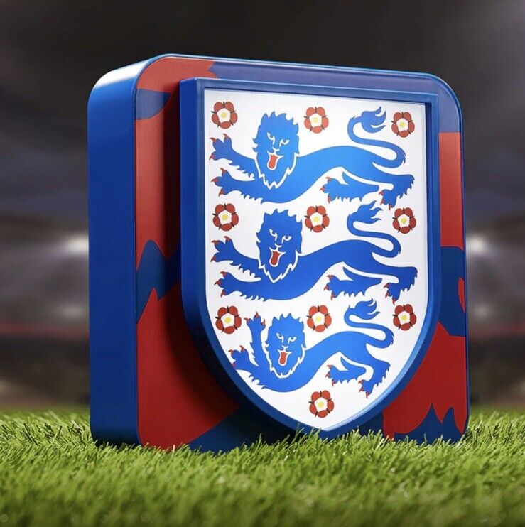 England Football 2024 Euros 3D Desk Lamp Wall Light UK Kane Boxed - SOScollectible