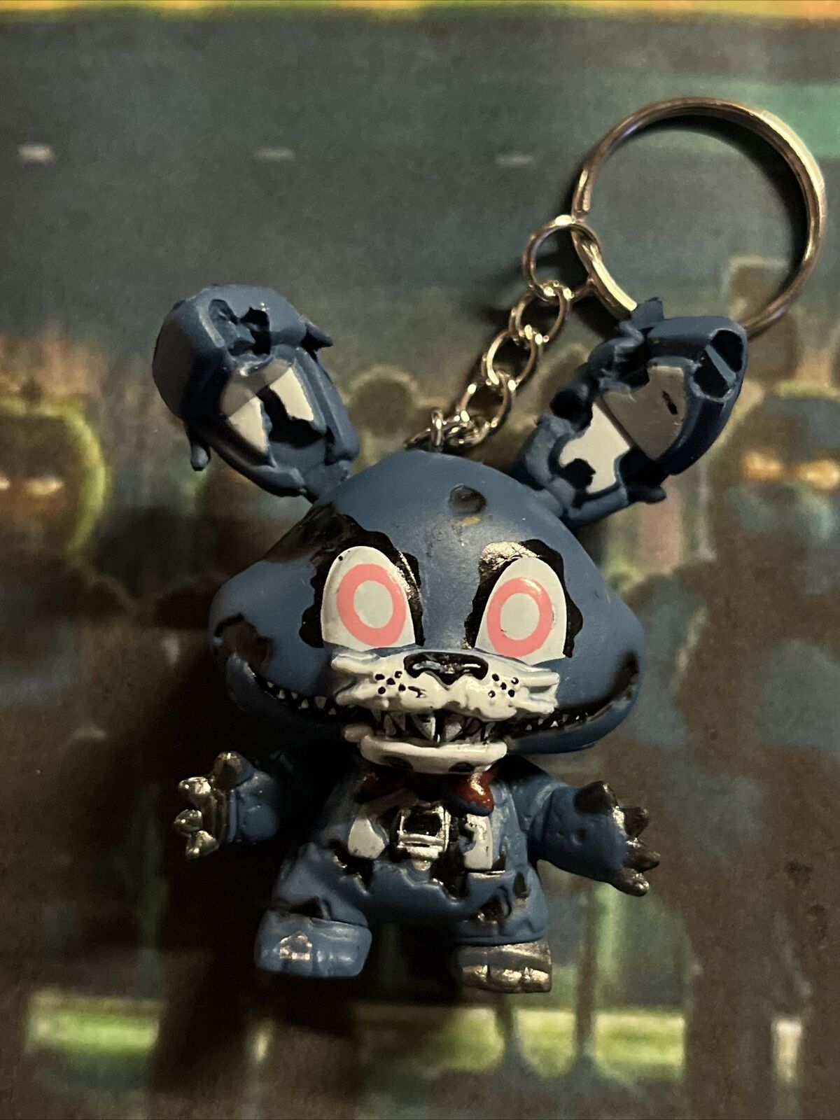 FNAF Five Nights At Freddy's Keychain Bonnie 🇬🇧 Xmas Gifts Mini Gaming Figure - SOScollectible