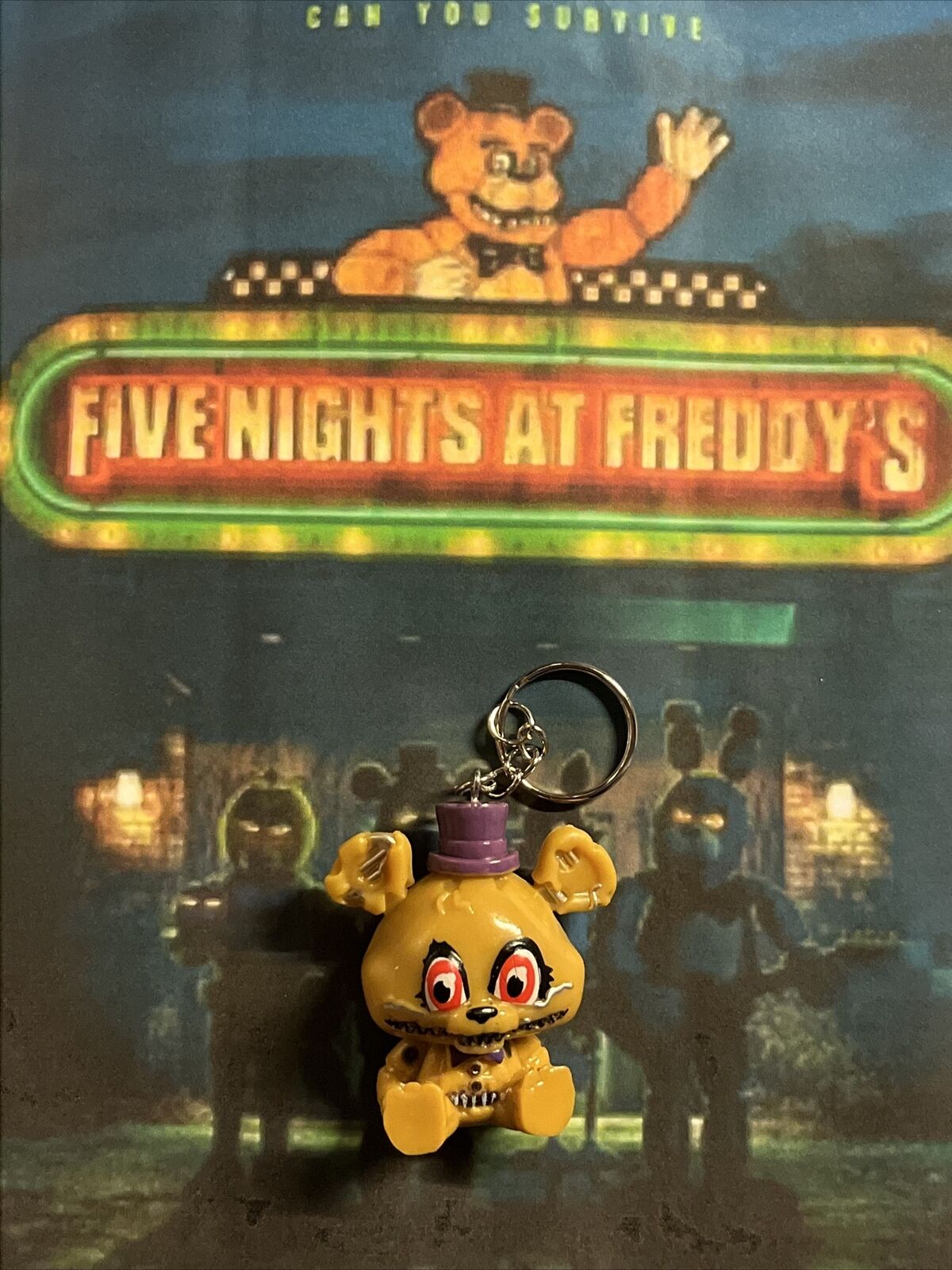 FNAF Five Nights At Freddy's Keychain Nightmare Freddy 🇬🇧 Xmas Gifts - SOScollectible