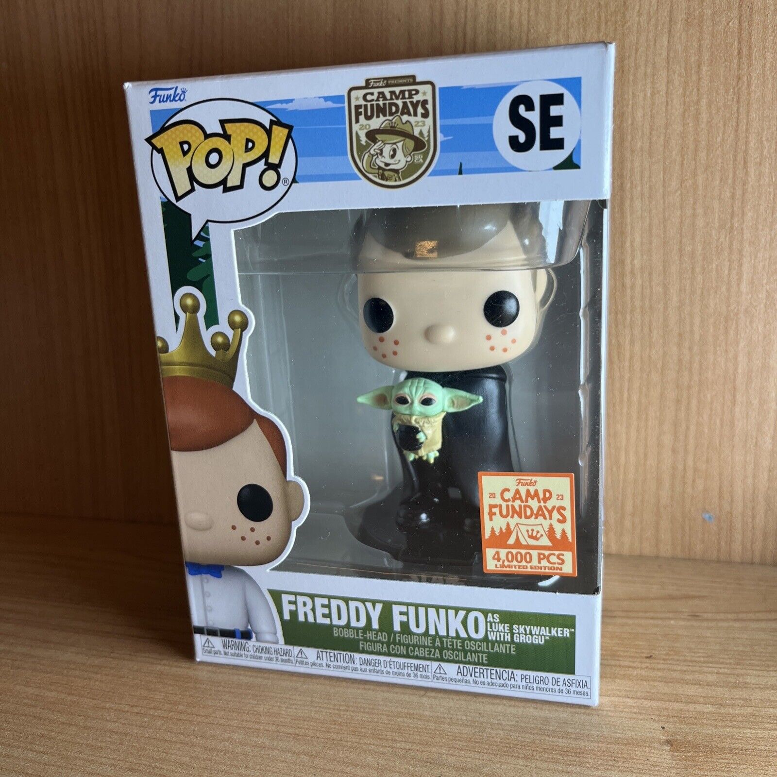 Freddy Funko as Luke Skywalker with Grogu Fundays Exclusive Funko Pop LE4000 New - SOScollectible