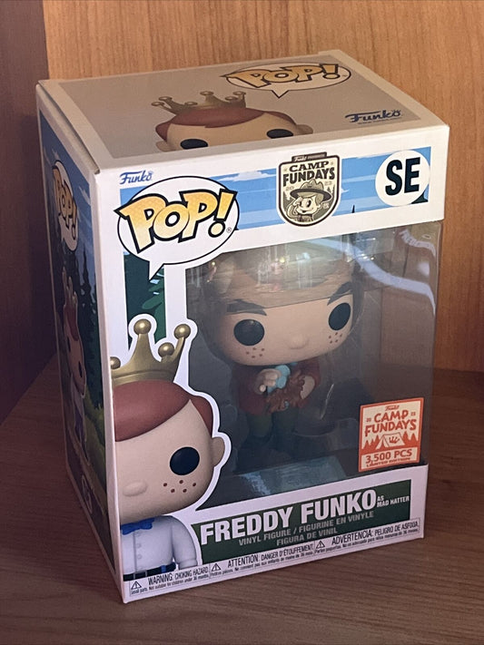 Freddy Funko as Mad Hatter Pop! CAMP FUNDAYS SDCC 2023 3500 Alice Wonderland - SOScollectible