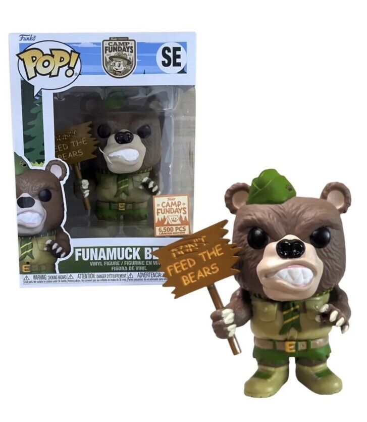 Funamuck Bears Team Funko Pop Vinyl Figure Camp Fundays 2023 Box Limited 6500 - SOScollectible