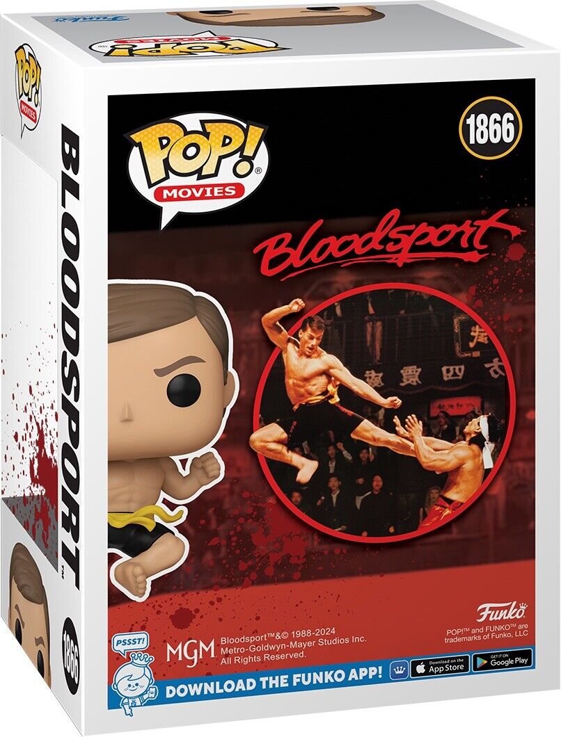 Funko 1866 Bloodsport Frank Dux Jean Van Damme Cult Movie Gift In Stk Now - SOScollectible