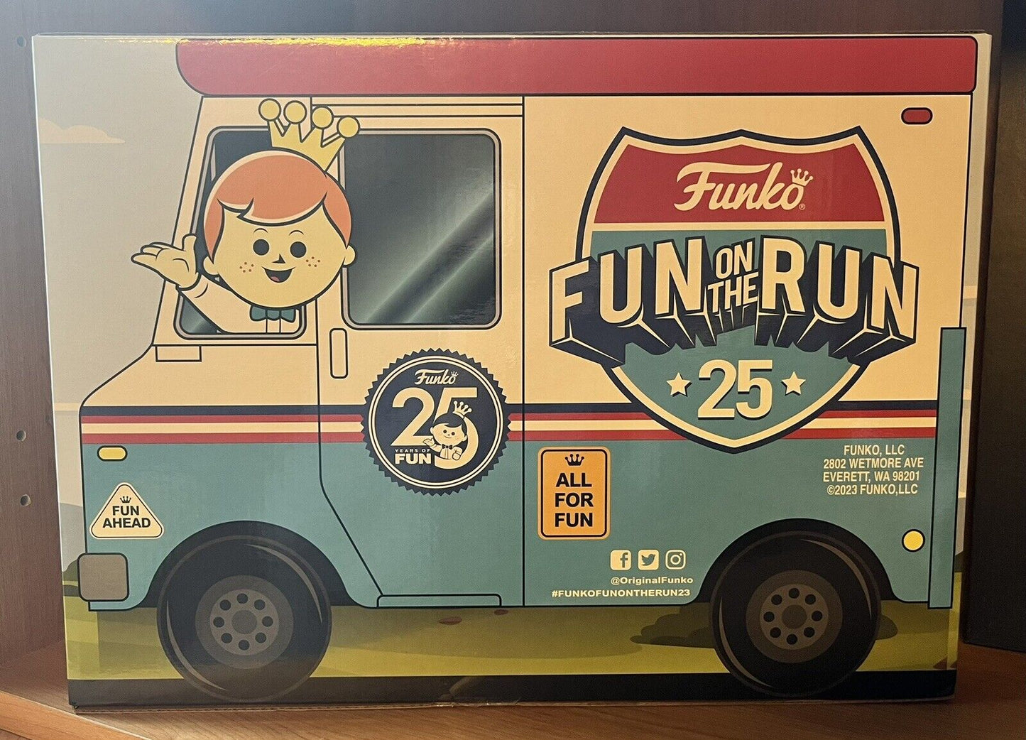 Funko 25Th Anniversary Fun On The Run EMPTY BOX NO items Inside Display Case - SOScollectible