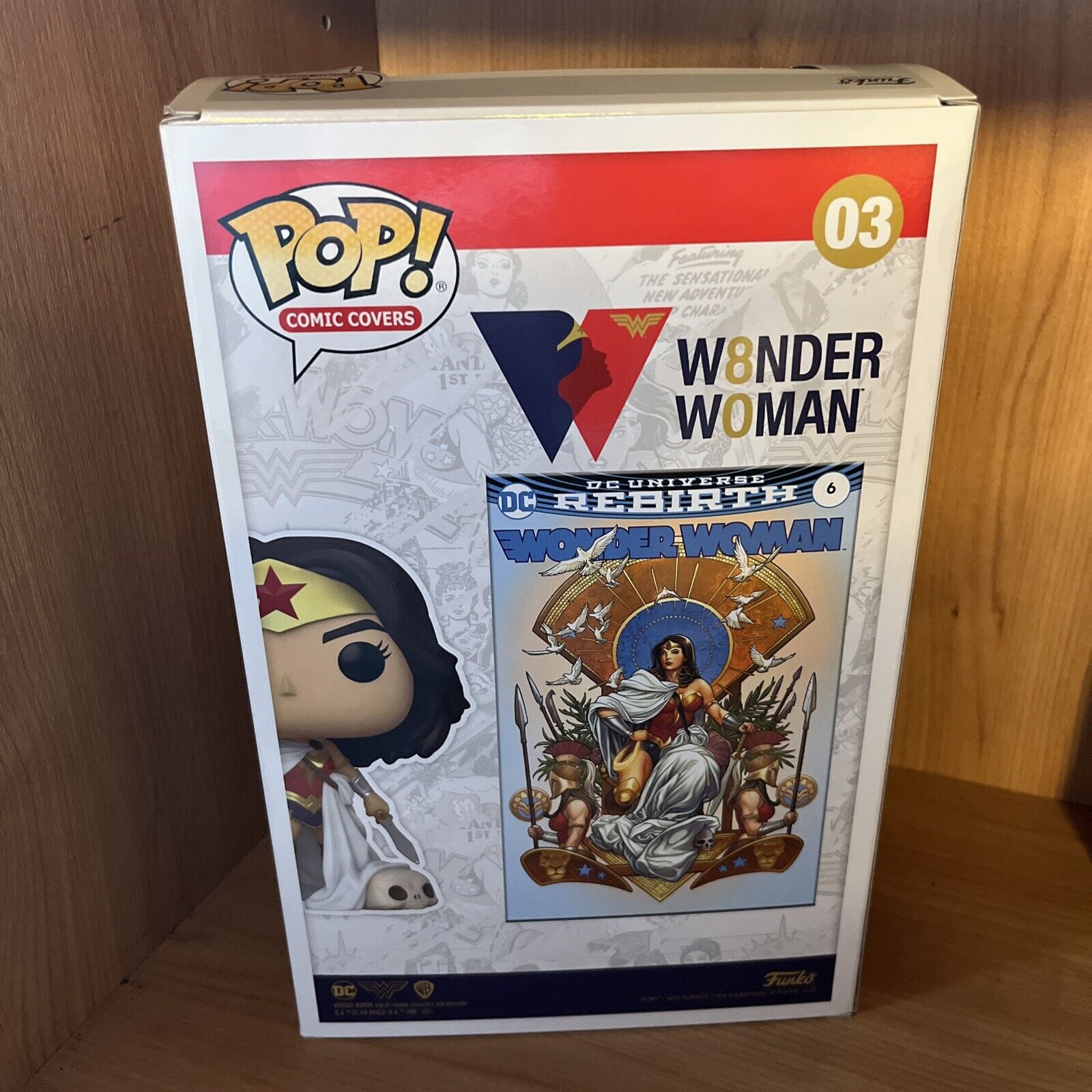 Funko 55010 POP Vinyl Comic Cover Wonder Woman 80th - Wonder Woman Rebirth On - SOScollectible