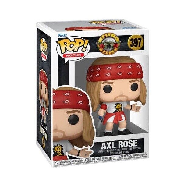 Funko Axl Rose (1992) Guns N Roses Rocks POP 397 Rock Band In Stk NOW Slash Duff - SOScollectible