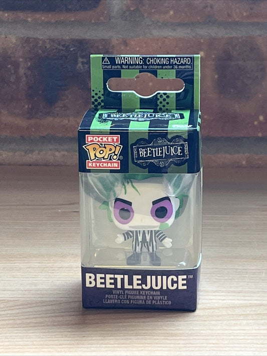 Funko BEETLEJUICE 2 Pocket Pop! Key Ring Chain NEW & IN STOCK UK NOW - AUTHENTIC - SOScollectible