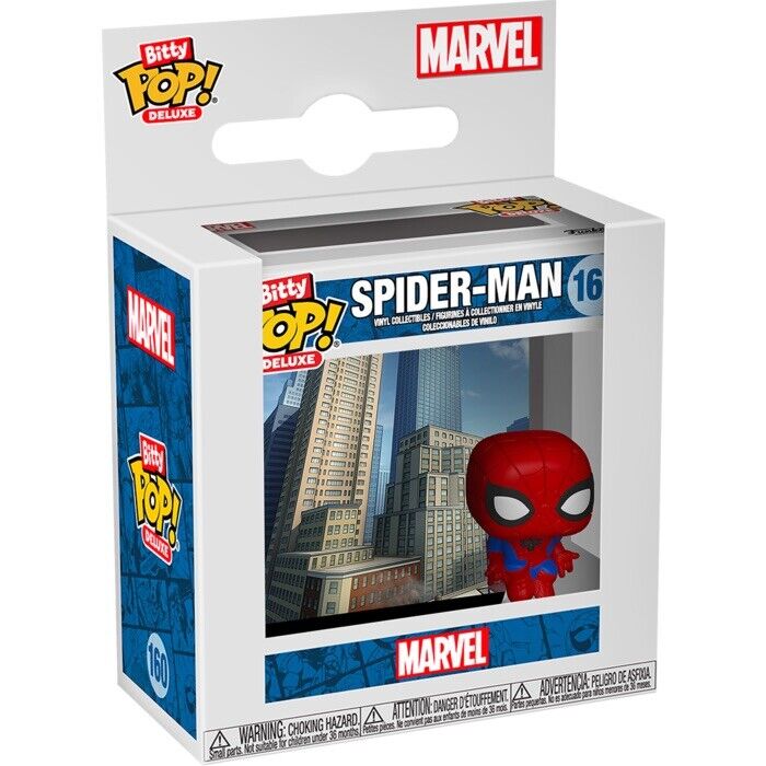 Funko Bitty Pop Deluxe 160 Spider - Man Marvel Bittyverse Brand New In Stk Now - SOScollectible