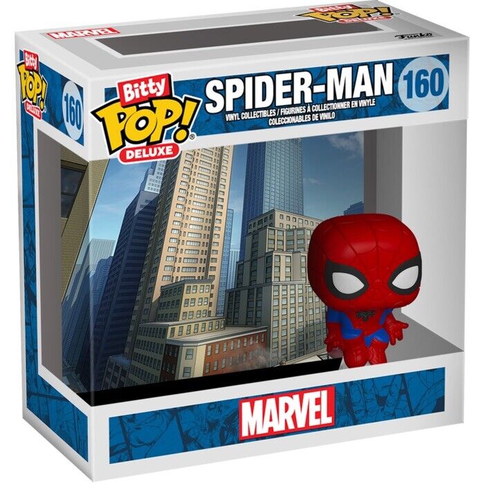 Funko Bitty Pop Deluxe 160 Spider - Man Marvel Bittyverse Brand New In Stk Now - SOScollectible