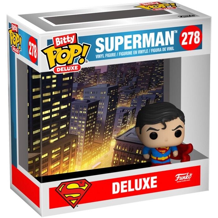 Funko Bitty Pop Deluxe 27 Superman Bittyverse Collect Set In Stk Now Gift - SOScollectible