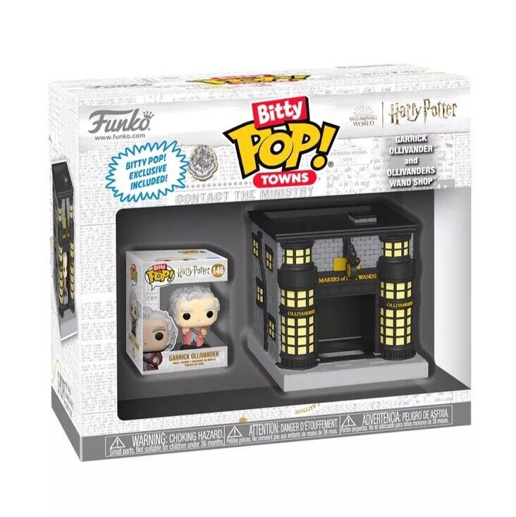 Funko BITTY POP! TOWN GARRICK OLLIVANDER WAND SHOP HARRY POTTER In Stock Now - SOScollectible