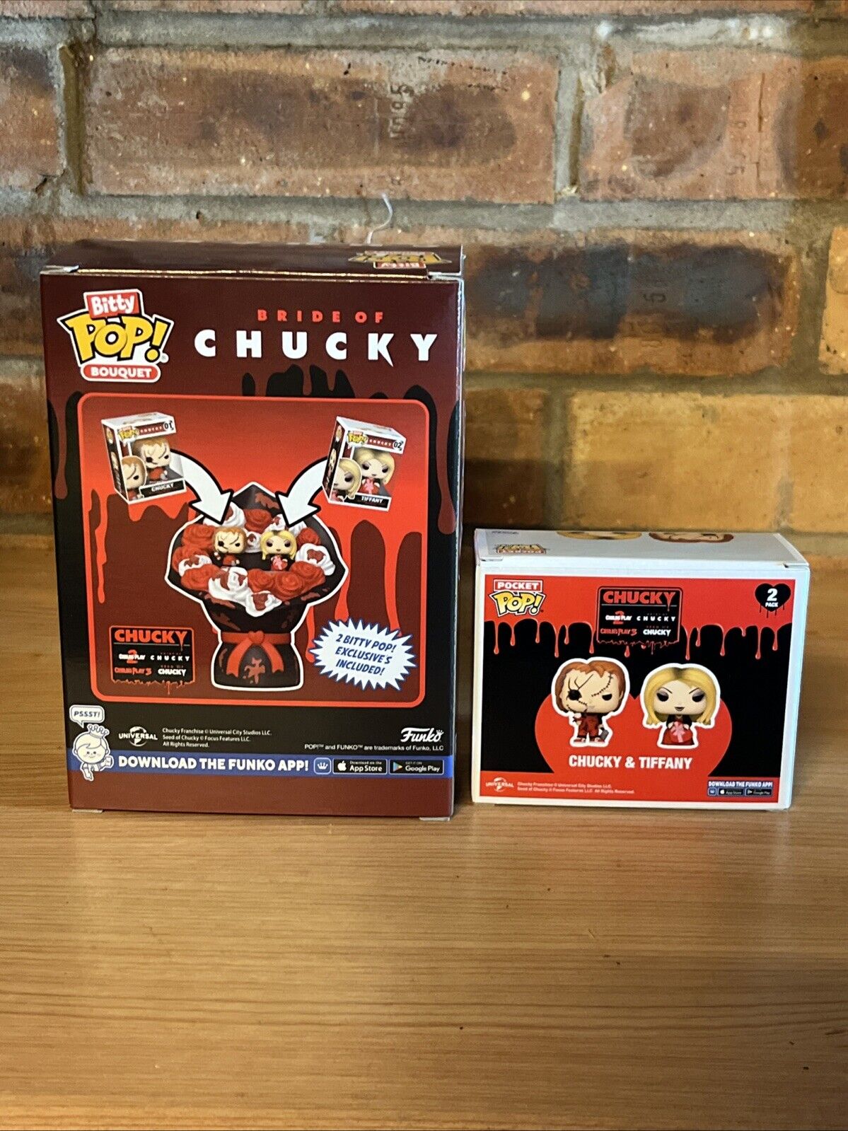 Funko Child's Play Chucky & Tiffany Valentines Bouquet Bitty 3pc & Pocket Pop 2p - SOScollectible