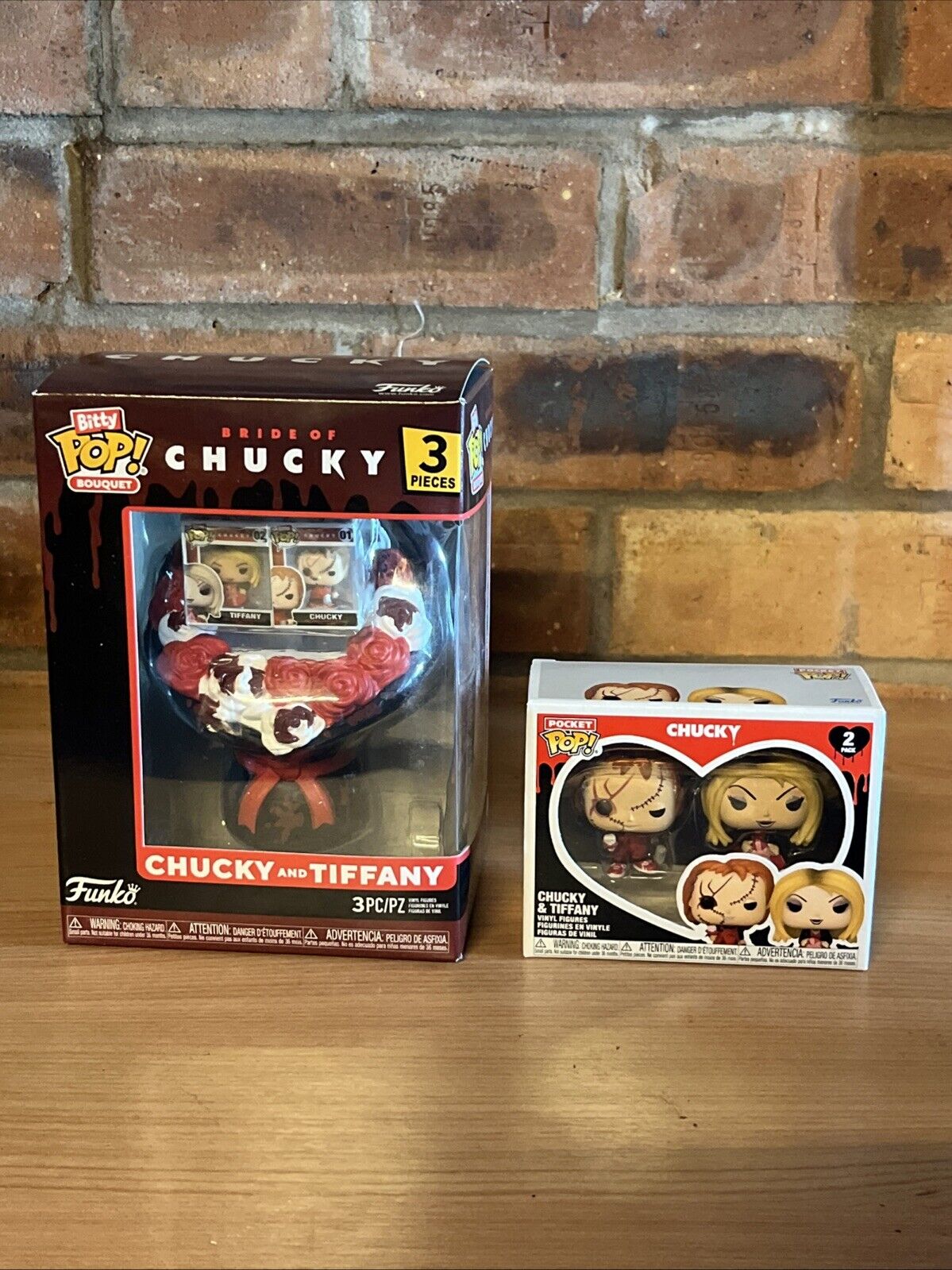 Funko Child's Play Chucky & Tiffany Valentines Bouquet Bitty 3pc & Pocket Pop 2p - SOScollectible