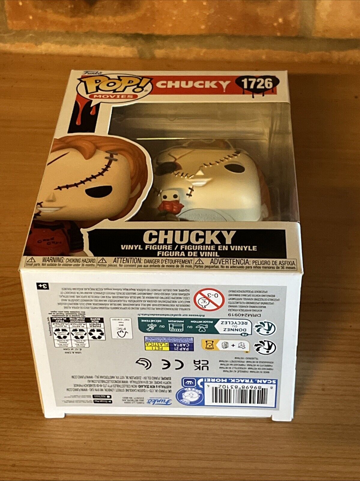 Funko Childs Play Valentines Chucky Funko POP #1726 Horror Protector In Stk Now - SOScollectible