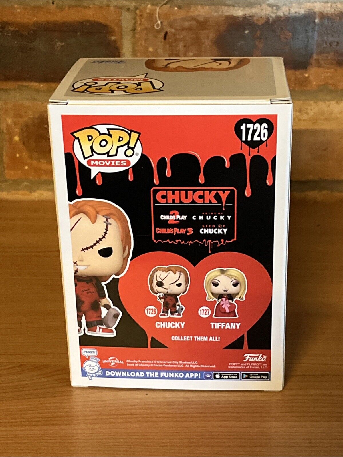 Funko Childs Play Valentines Chucky Funko POP #1726 Horror Protector In Stk Now - SOScollectible