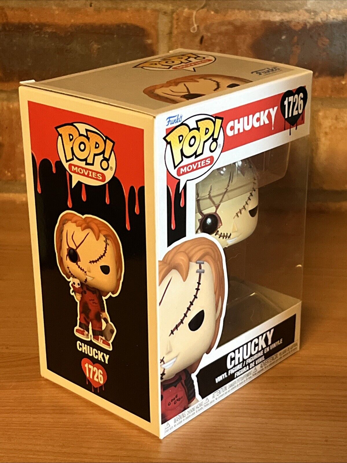 Funko Childs Play Valentines Chucky Funko POP #1726 Horror Protector In Stk Now - SOScollectible