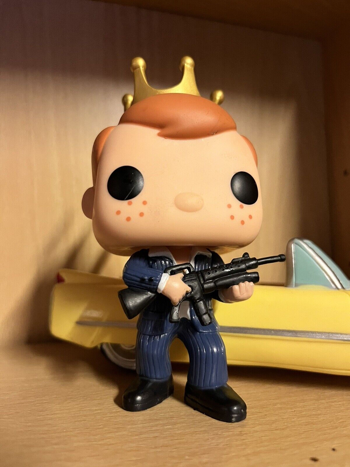 funko custom freddy funko as tony montana Scarface with replica car One Off - SOScollectible