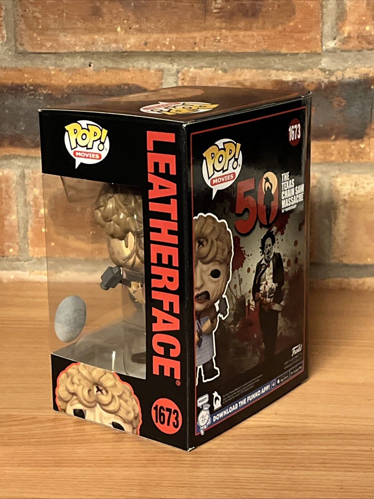 Funko Exc Texas Chainsaw Massacre Leatherface 2024 Pop #1673 In Stock - SOScollectible