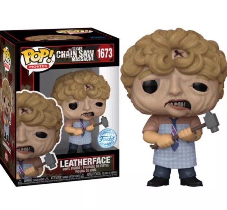 Funko Exc Texas Chainsaw Massacre Leatherface 2024 Pop #1673 In Stock - SOScollectible