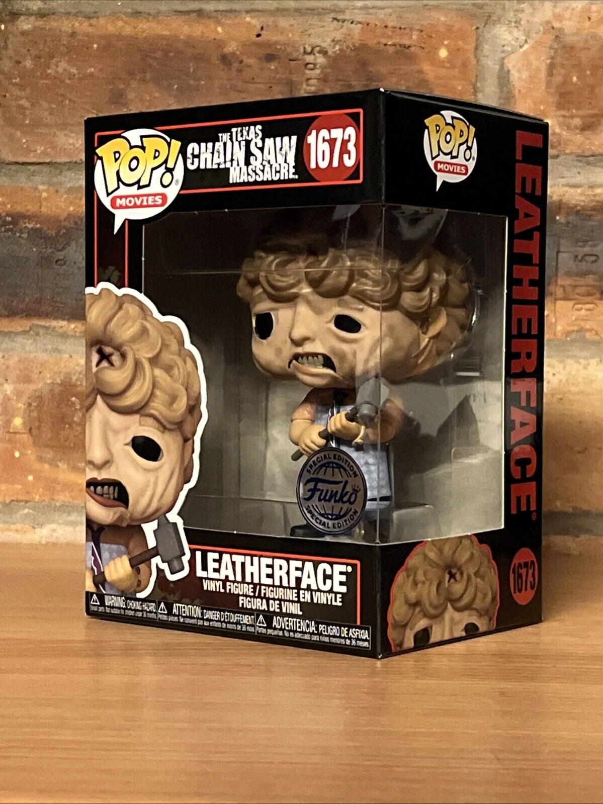 Funko Exc Texas Chainsaw Massacre Leatherface 2024 Pop #1673 In Stock - SOScollectible