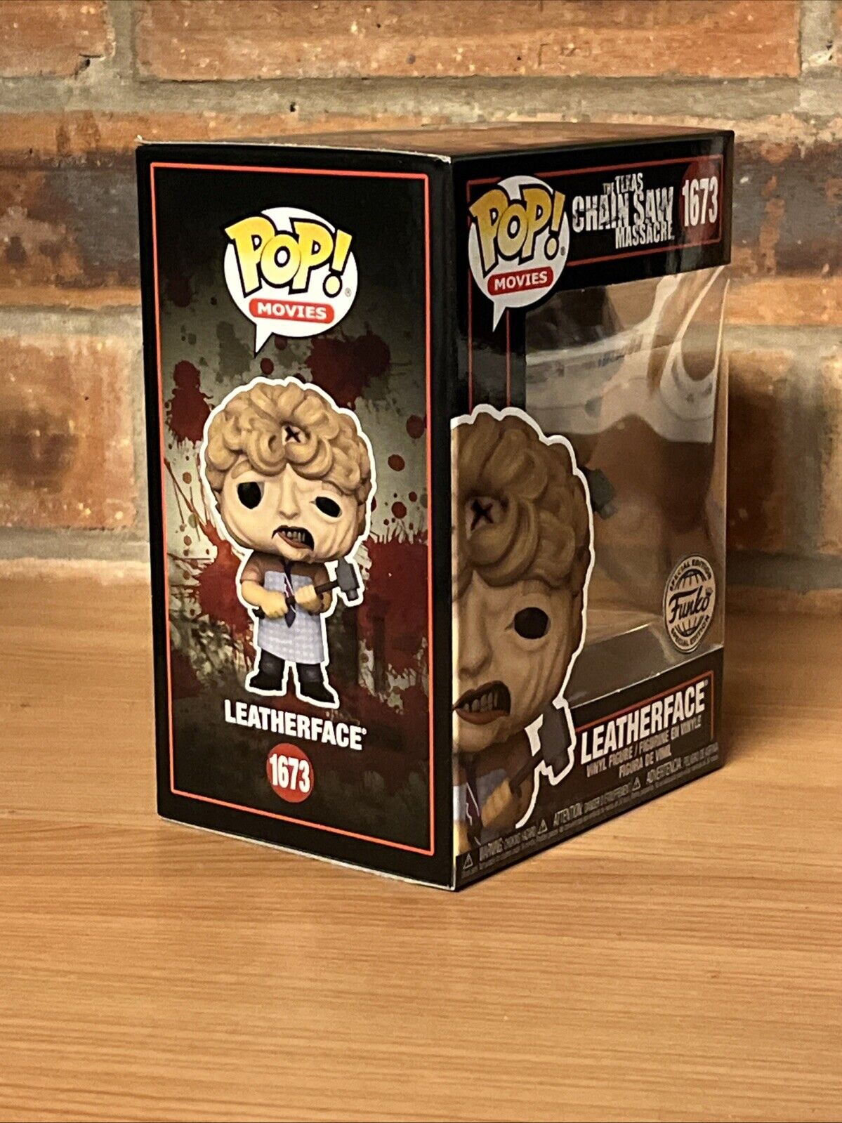 Funko Exc Texas Chainsaw Massacre Leatherface 2024 Pop #1673 In Stock - SOScollectible