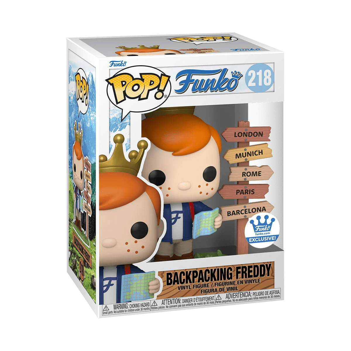 Funko Freddy backpacking in Europe ltd Ed - SOScollectible