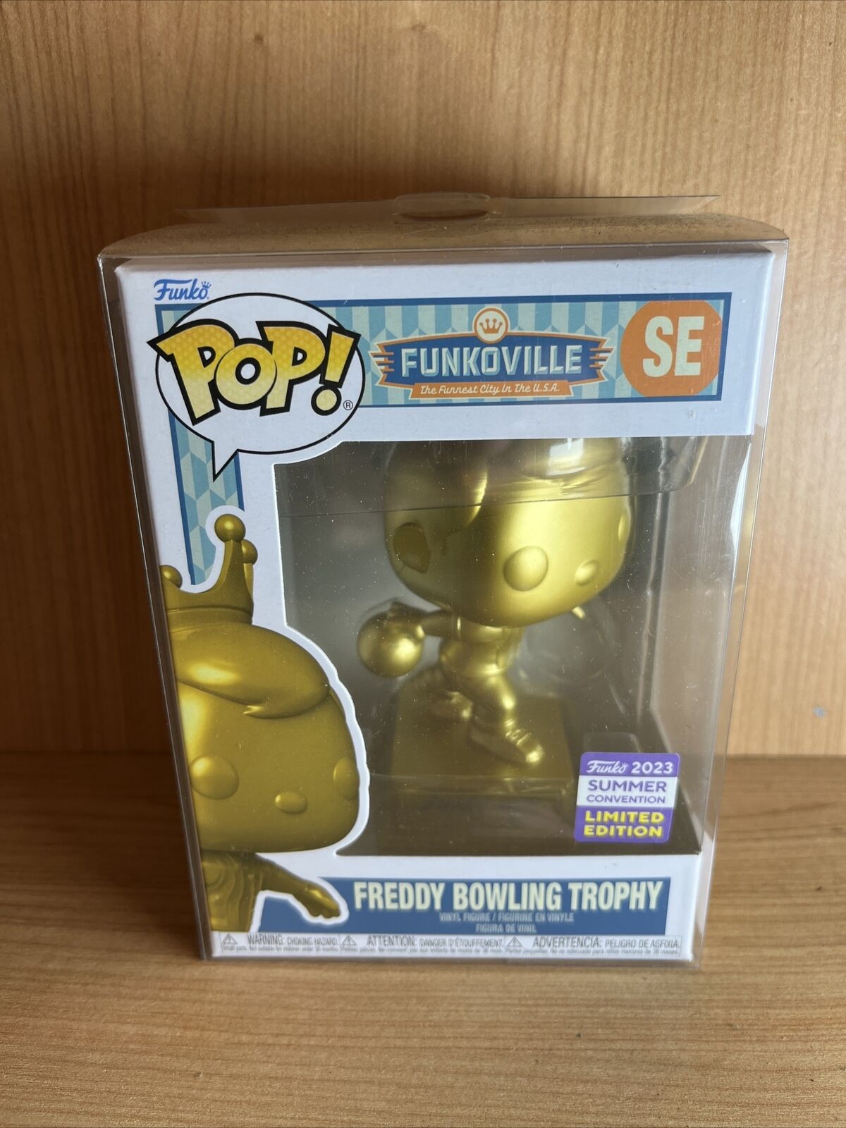 Funko Freddy Bowling Trophy Summer Convention 2023 Pop Funkoville Limited - SOScollectible