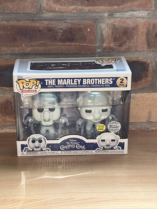 Funko GLOW POP The Muppet Christmas Carol The Marley Brothers In Stk Early Now - SOScollectible