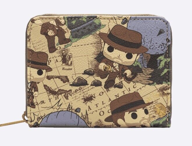 Funko Indiana Jones and the Raiders of the Lost Ark Zip Wallet Loungefly - SOScollectible