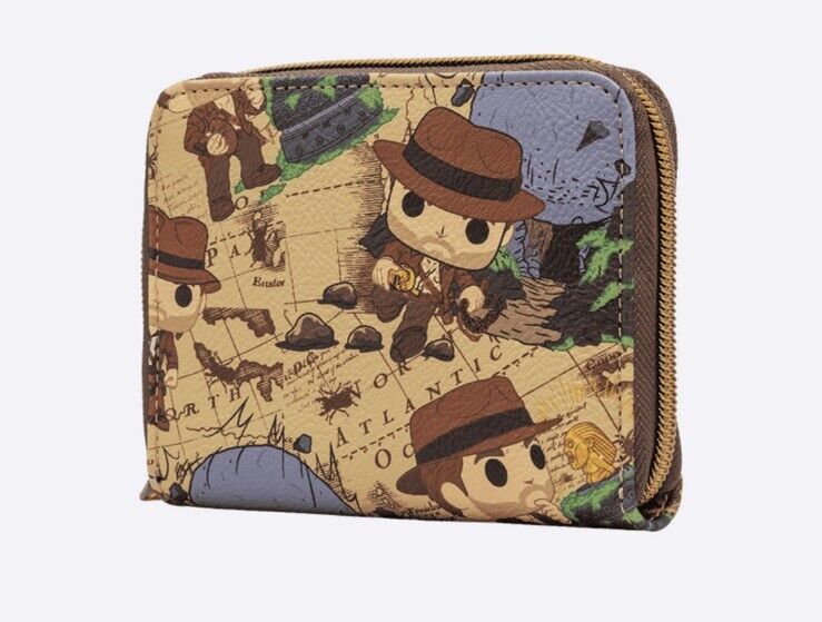 Funko Indiana Jones and the Raiders of the Lost Ark Zip Wallet Loungefly - SOScollectible