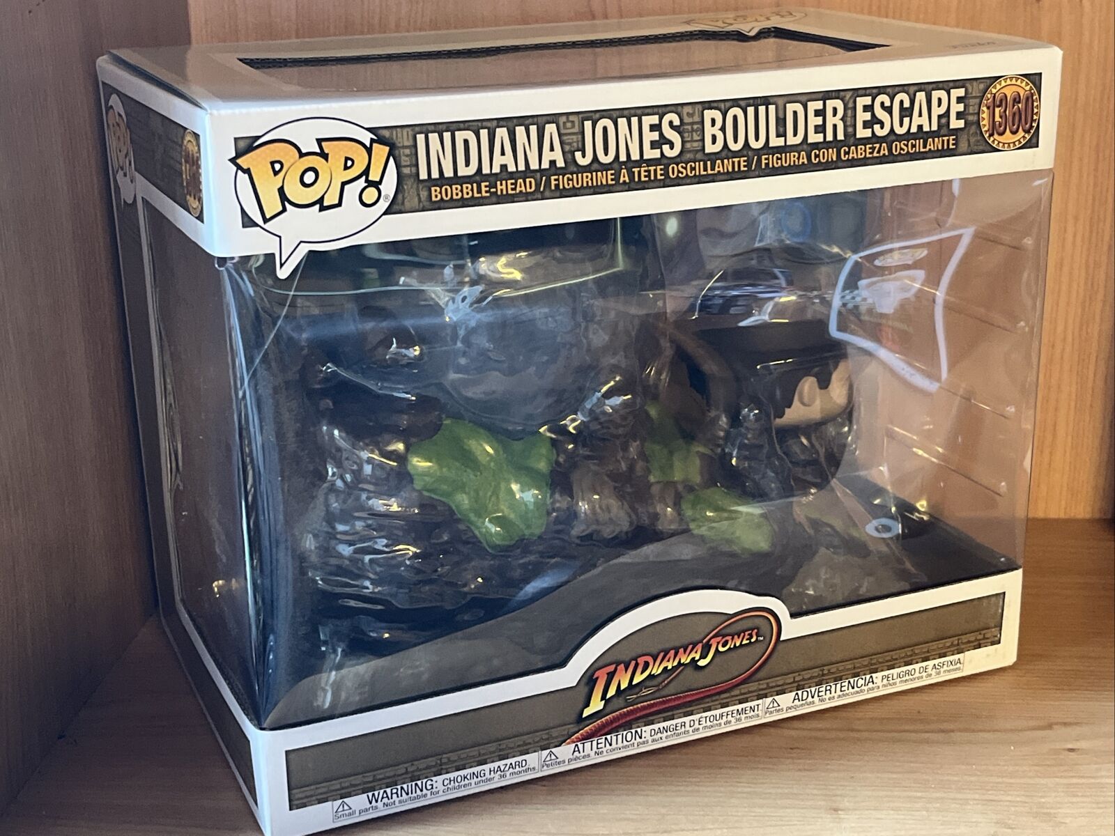 funko Indiana Jones Boulder Escape 1360 Indy Movie Moment Doom Ride In Stock Now - SOScollectible