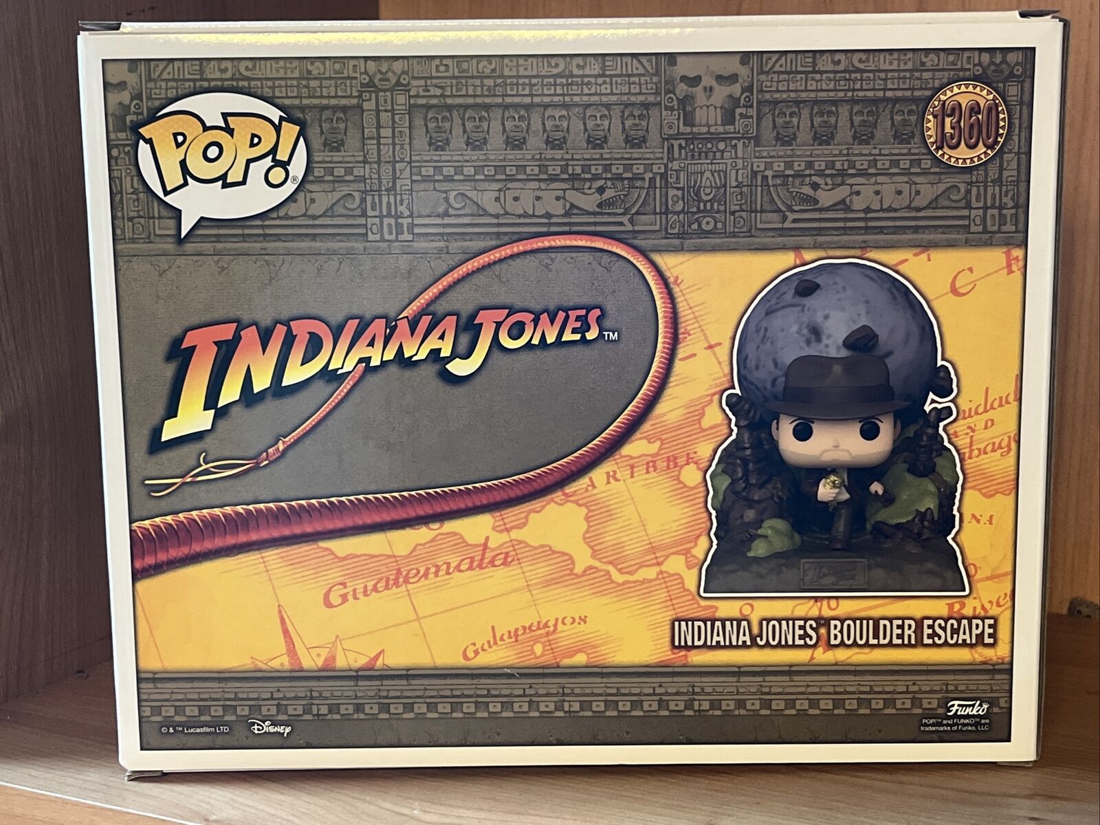 funko Indiana Jones Boulder Escape 1360 Indy Movie Moment Doom Ride In Stock Now - SOScollectible