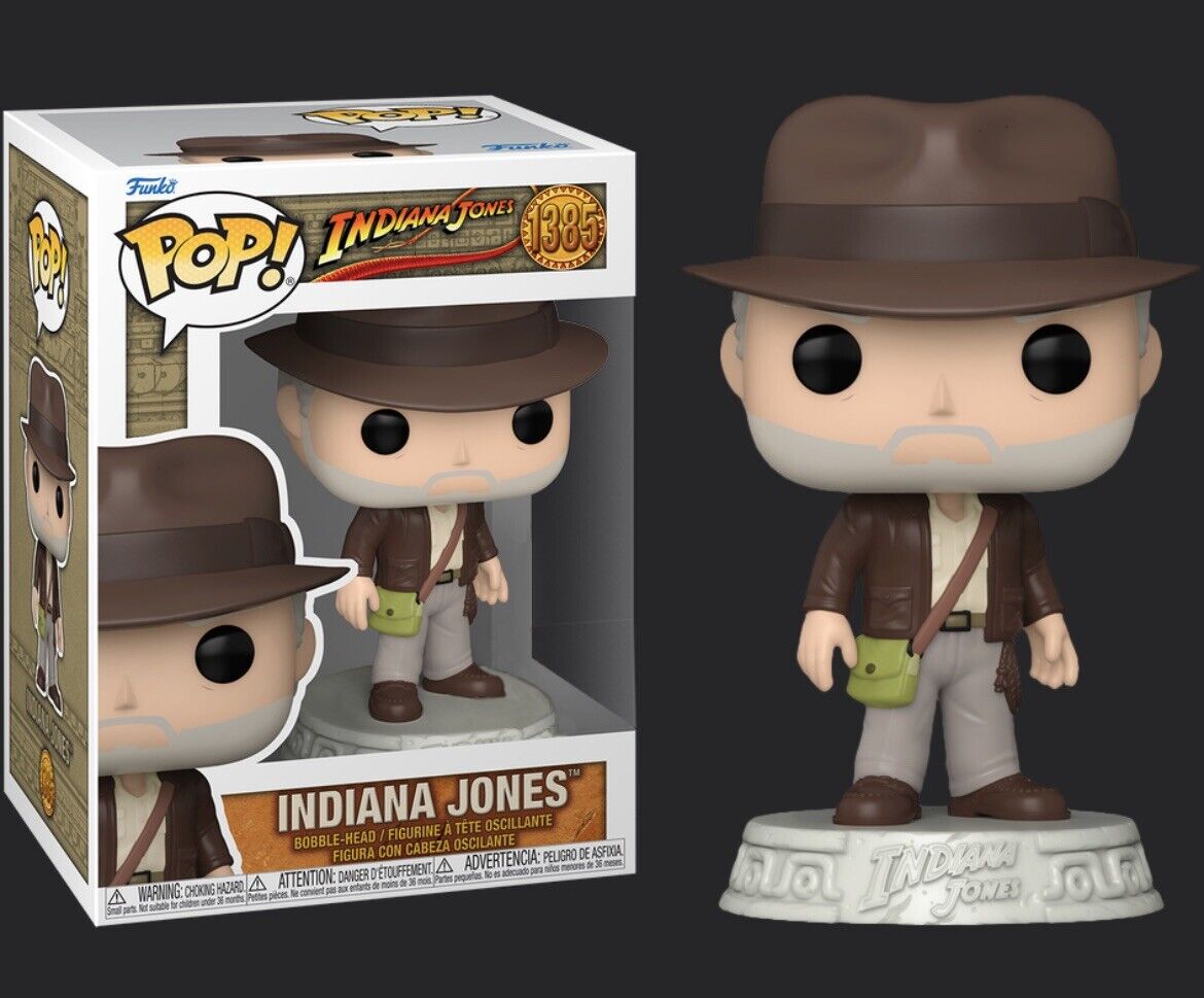 Funko Indiana Jones Disney Dial of Destiny 1385 Pop In Stock 🇬🇧 Indy Exc Grail - SOScollectible