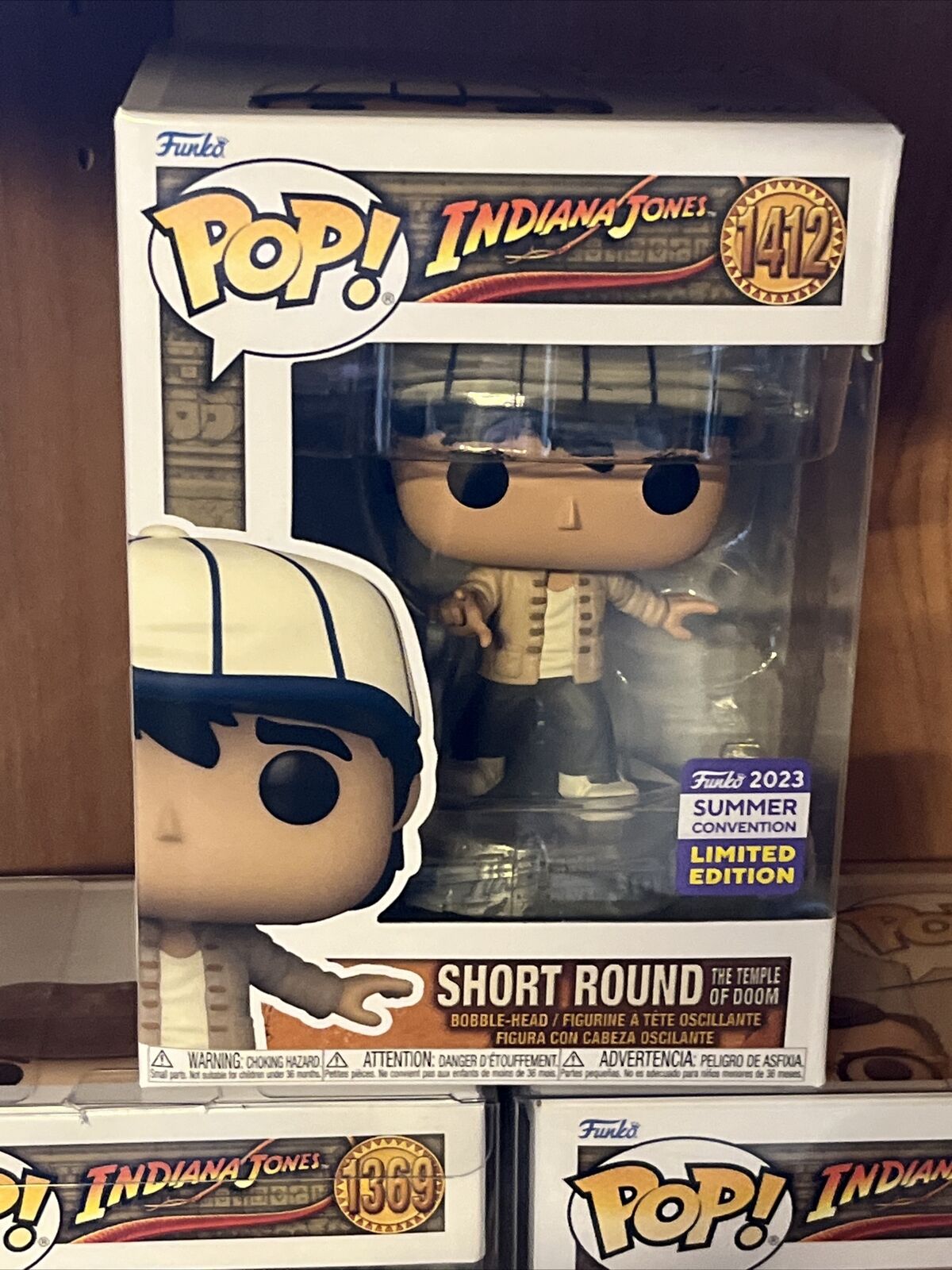 Funko Indiana Jones Exc Set X3 Short Round Indy With Whip Professor Indy New - SOScollectible