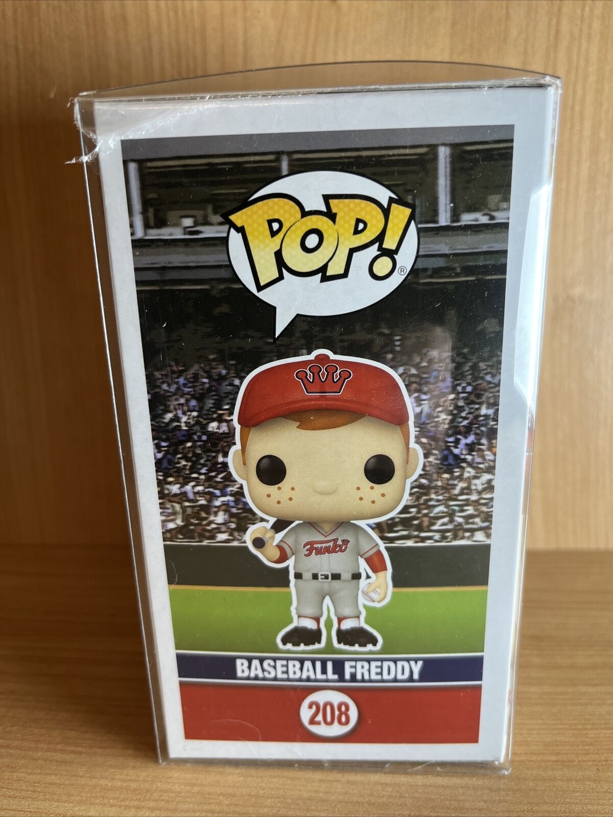 Funko Pop! Baseball Freddy #208 WonderCon 2023 Exclusive Rare Sports Collect - SOScollectible