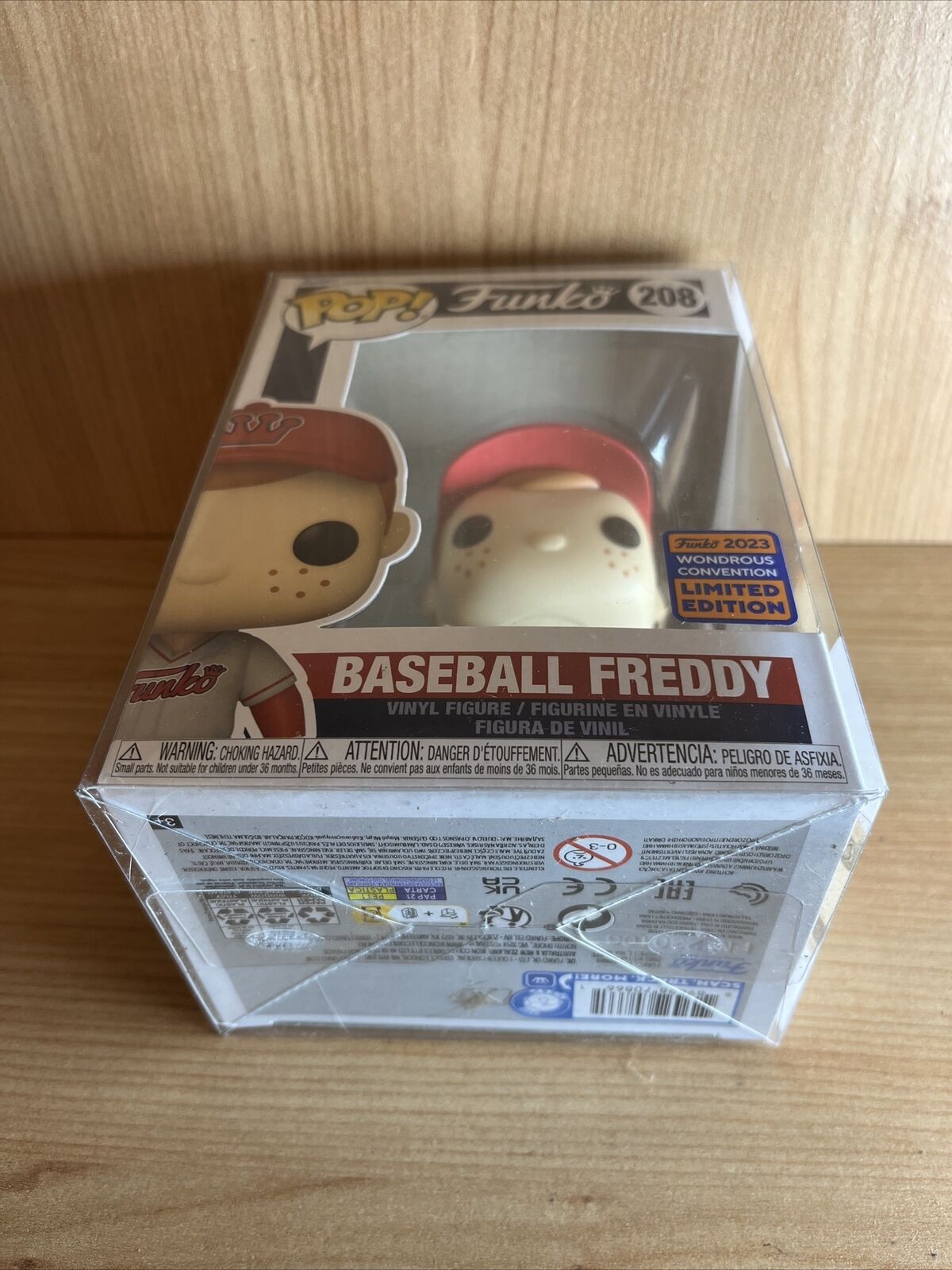 Funko Pop! Baseball Freddy #208 WonderCon 2023 Exclusive Rare Sports Collect - SOScollectible