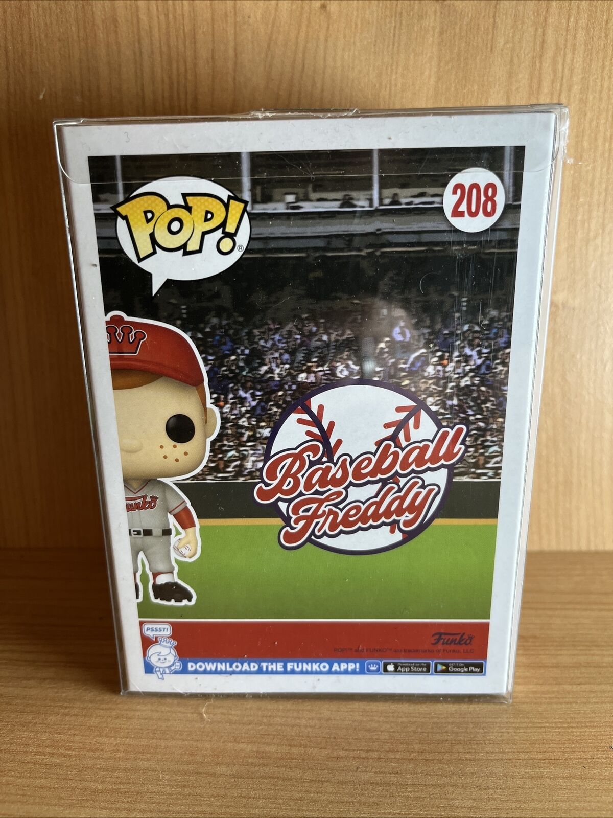 Funko Pop! Baseball Freddy #208 WonderCon 2023 Exclusive Rare Sports Collect - SOScollectible