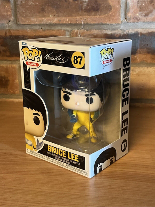 FUNKO POP! BRUCE LEE #87 Cult King Fu Movie Legend In Stk Now Enter - SOScollectible