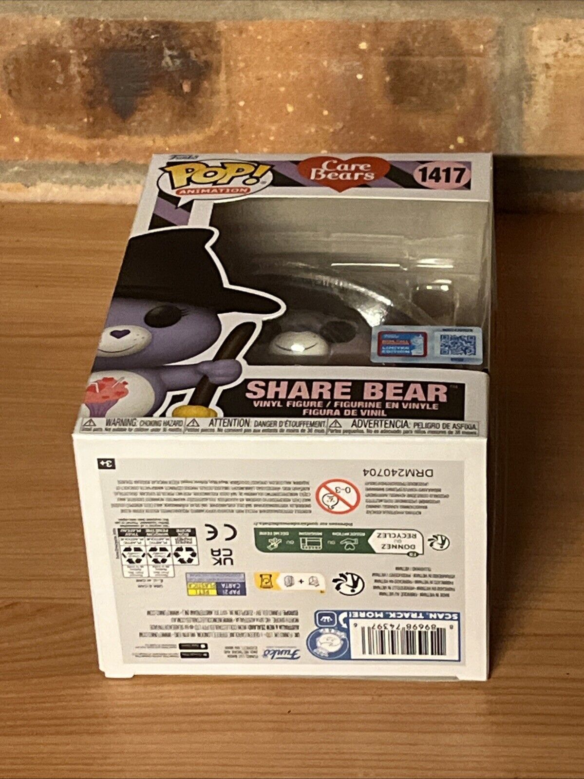 Funko Pop Care Bears Share Bear NYCC 2024 Exclusive Shared Sticker In Stk Now - SOScollectible