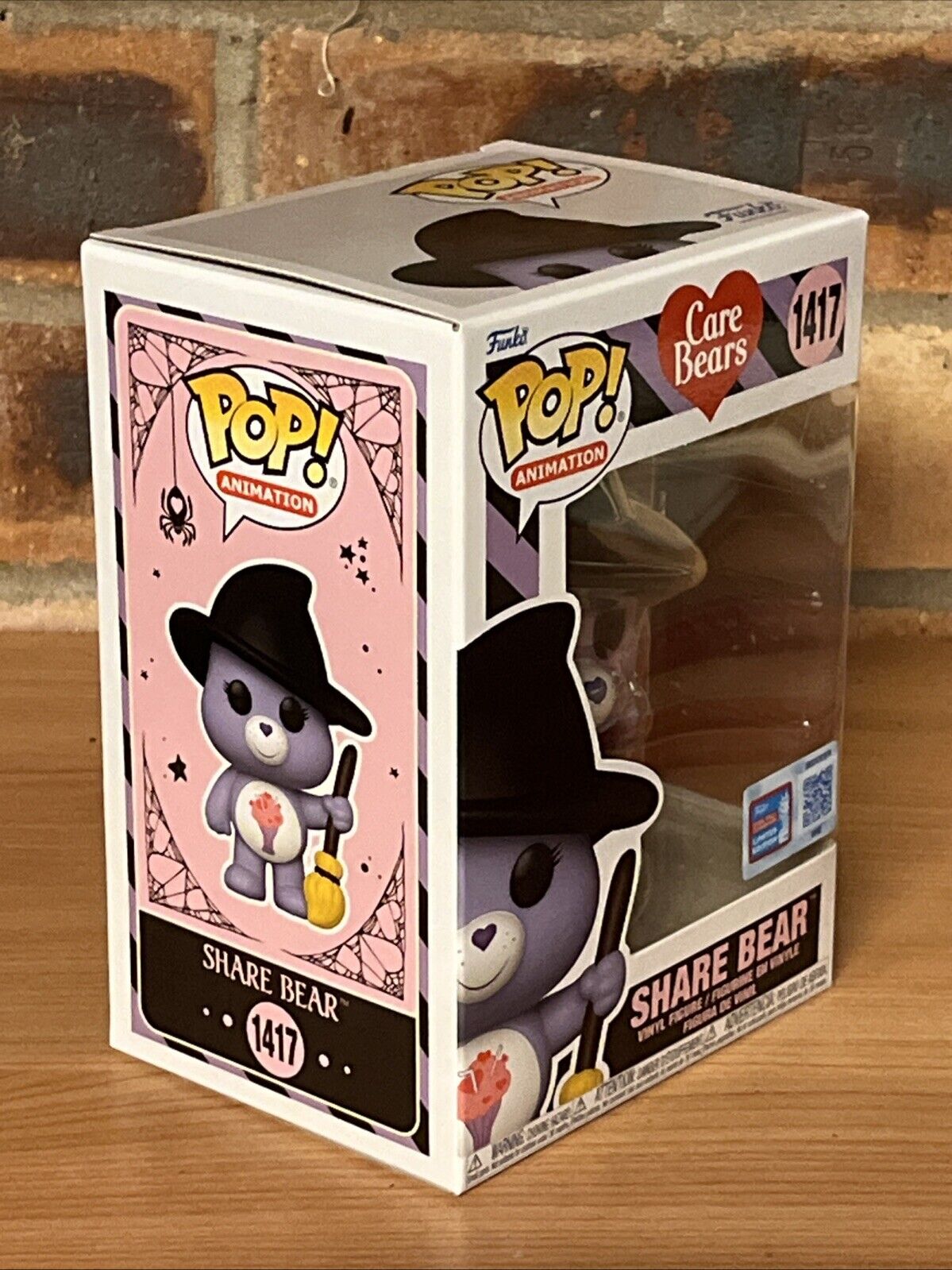 Funko Pop Care Bears Share Bear NYCC 2024 Exclusive Shared Sticker In Stk Now - SOScollectible