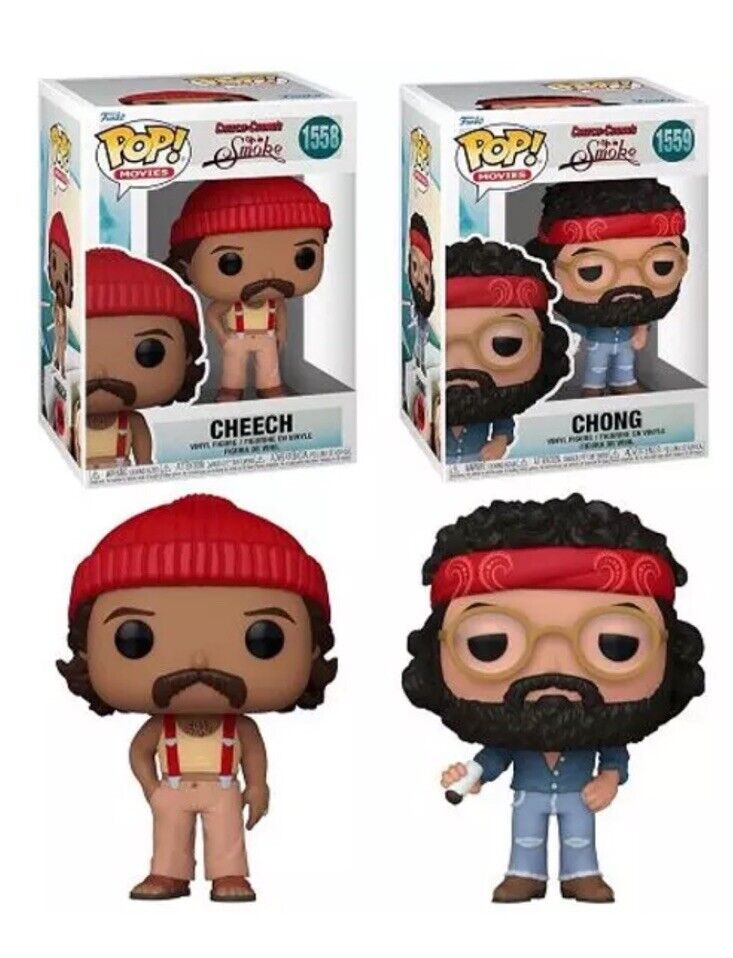 Funko Pop! Cheech & Chong Up in Smoke #1558 #1559 Set of 2 Gift Cult Weed Film - SOScollectible