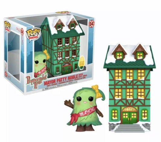 Funko POP! Christmas Vinyl Figure Peppermint Lane Town Hall & Mayor Patty Noble - SOScollectible