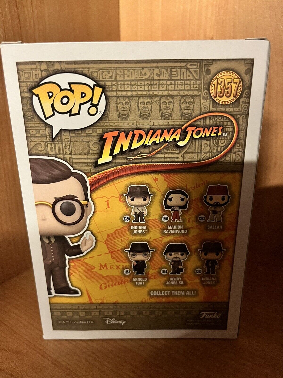 FUNKO POP! Disney Indiana Jones Professor #1357 Exclusive Popcultcha Indy Import - SOScollectible