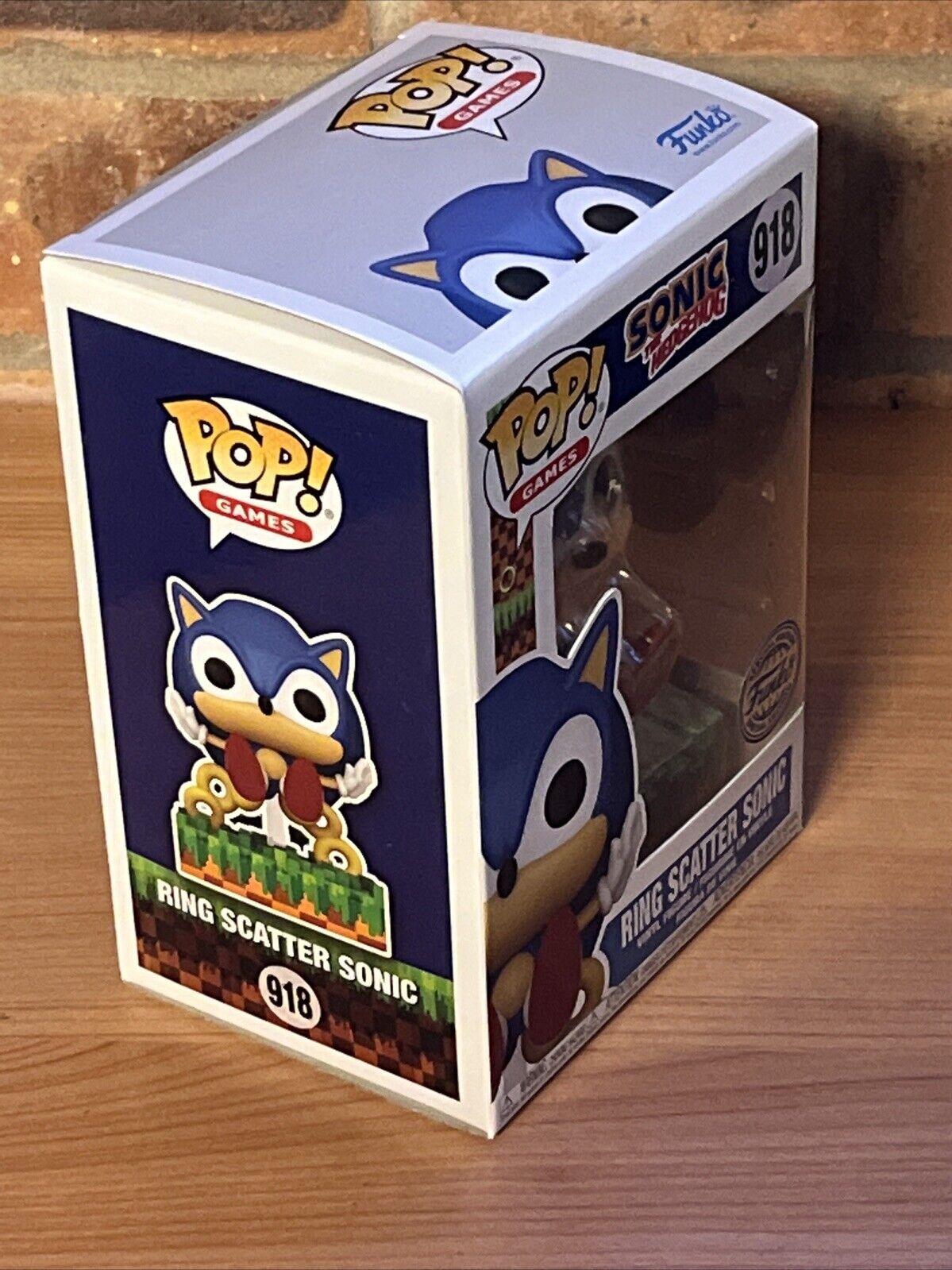 Funko Pop Games Sonic The Hedgehog Ring Scatter Sonic #918 Ltd Ed Gaming - SOScollectible