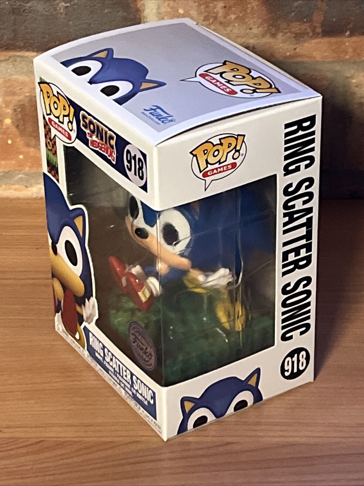 Funko Pop Games Sonic The Hedgehog Ring Scatter Sonic #918 Ltd Ed Gaming - SOScollectible