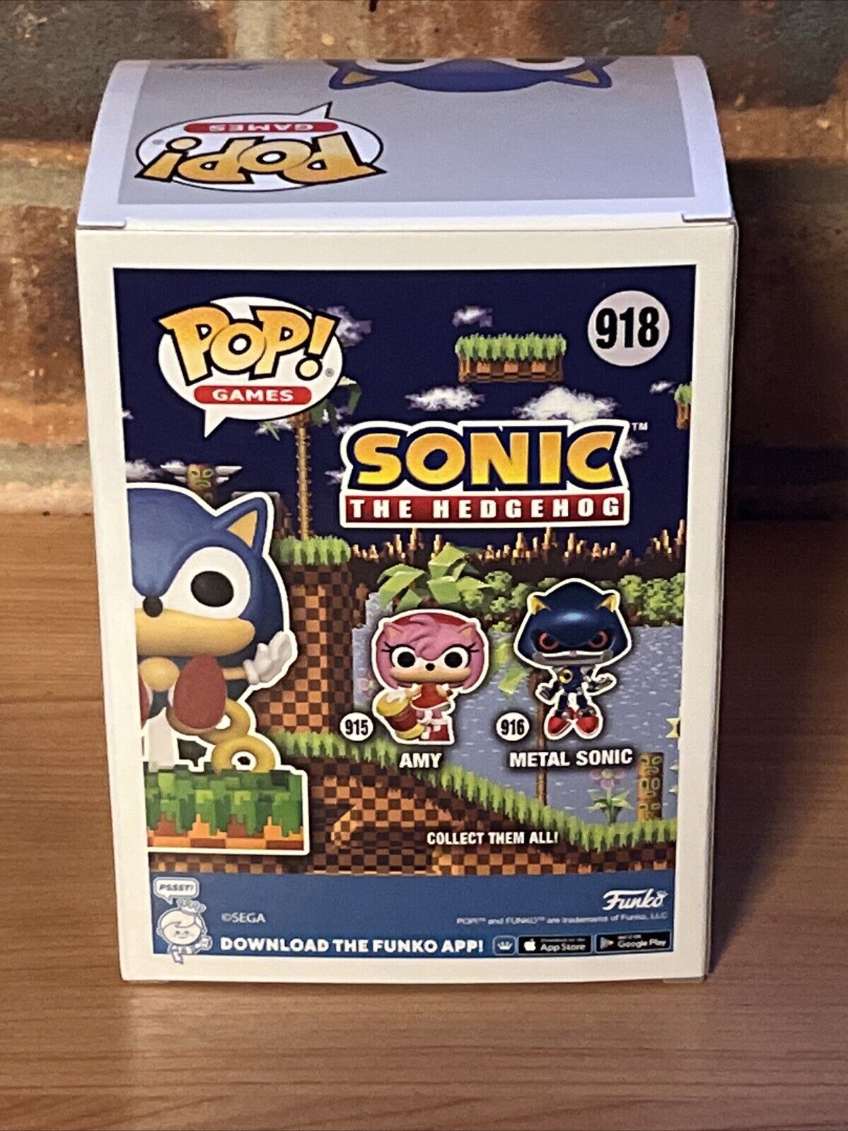 Funko Pop Games Sonic The Hedgehog Ring Scatter Sonic #918 Ltd Ed Gaming - SOScollectible