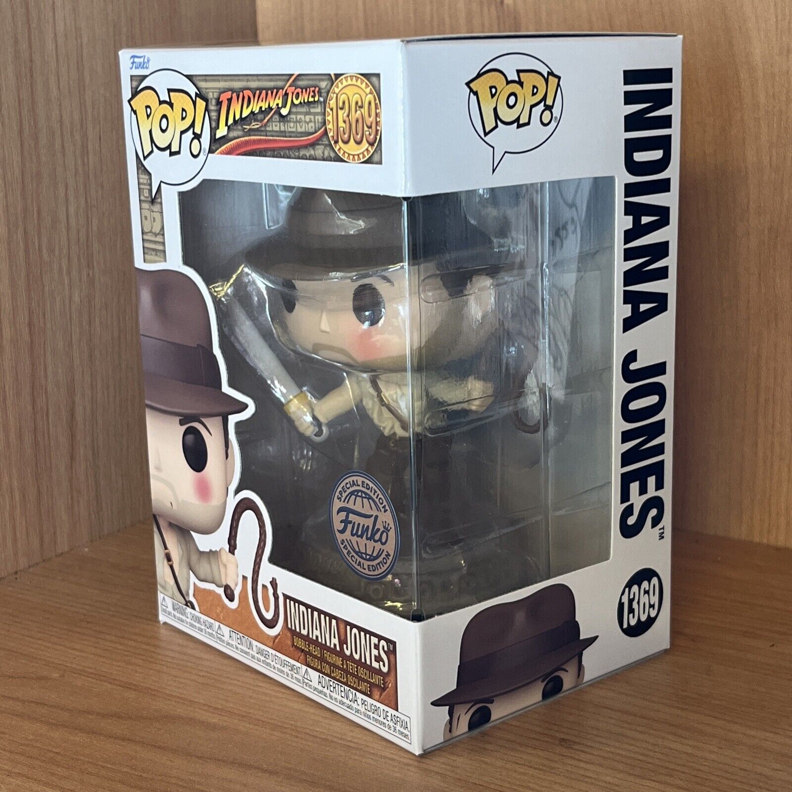 FUNKO POP INDIANA JONES 1369 Whip ( SPECIAL EDITION ) in stock now ltd Ed Indy - SOScollectible